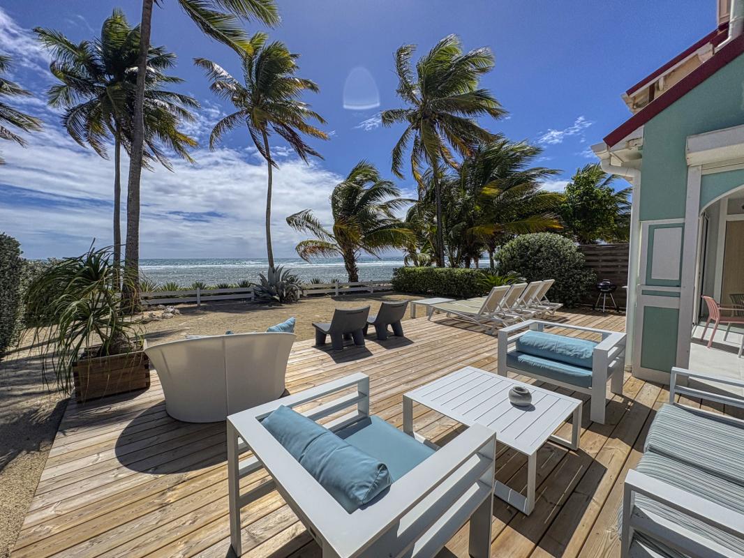 2.Location villa pied dans l'eau Saint François Guadeloupe_Plage des Raisins Clairs